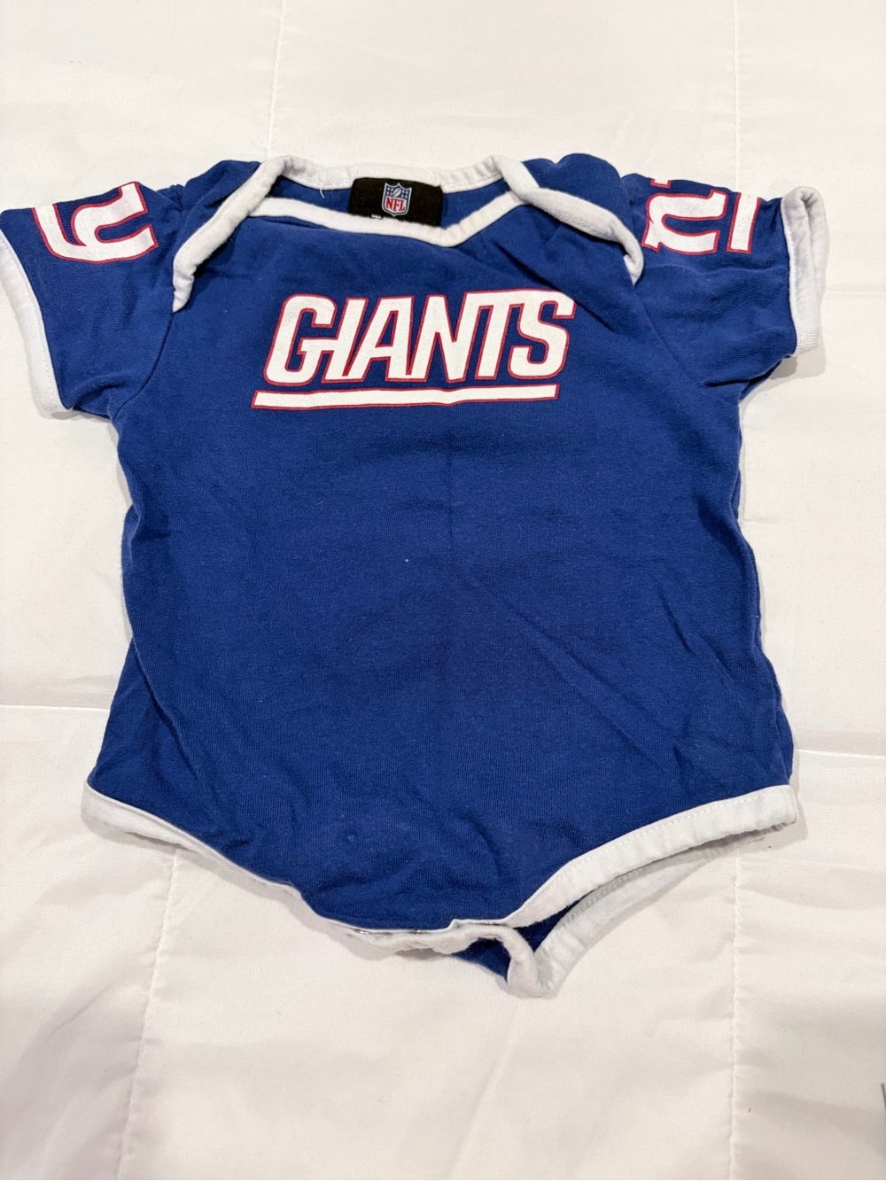 NFL Reebok New York Giants Baby Bodysuit 3-6M Blue